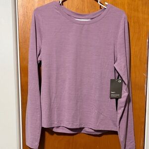 GAP Women's Lavender Long Sleeve Tee